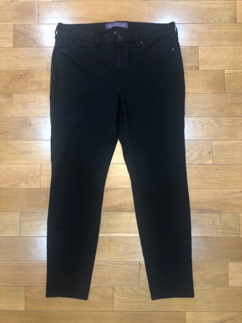 Gloria Vanderbilt Vickie Ponte Stretch Comfort Black Legging Size 14 Minimalist